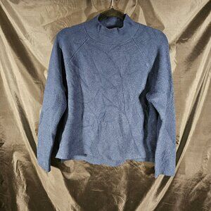 Ann Taylor dark blue mock neck sweater. Size S